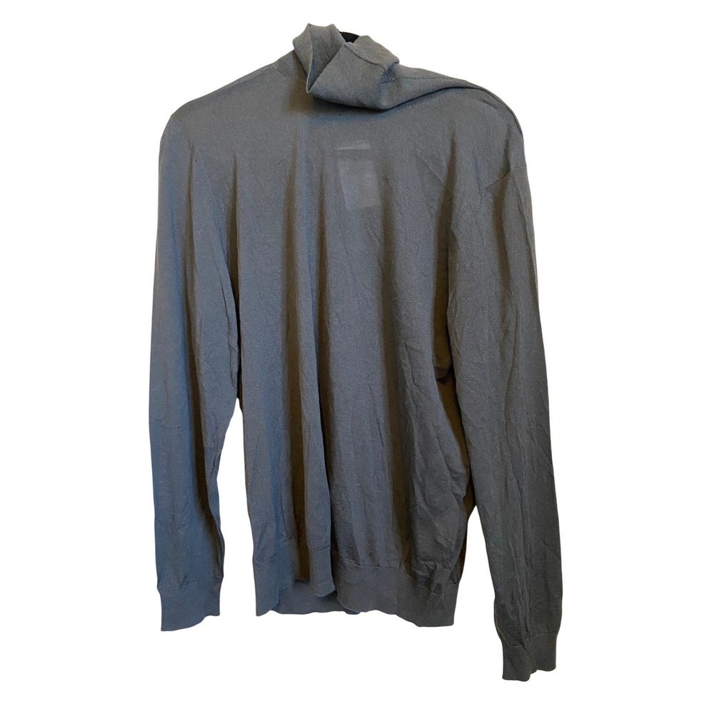Pal Zileri Mens 100% Cashmere‎ Turtleneck Sweater Charcoal Grey Large NWT
